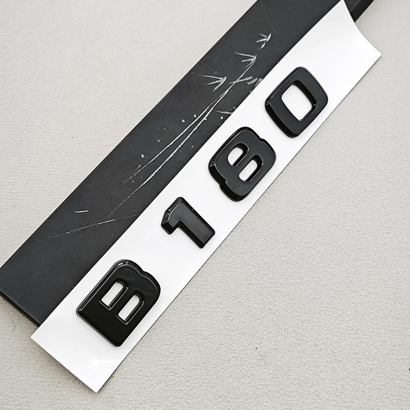 3D ABS A180 A200 B180 B200 Logo Emblem Letters Sticker Car Trunk Badge For Mercedes Benz Auto Accessories
