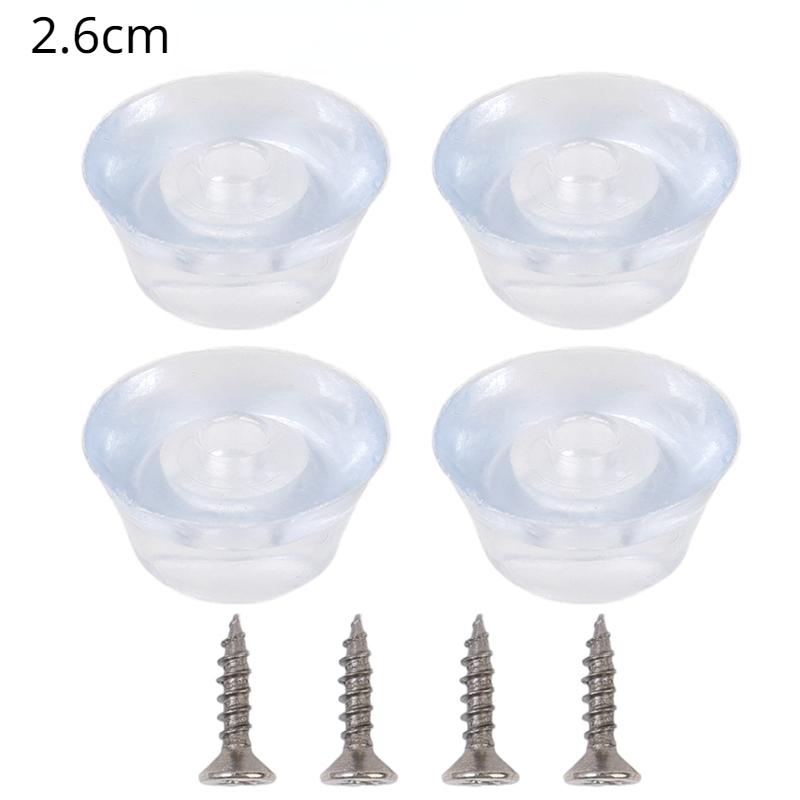 4-20PCS Silicone Transparent Chair Leg Mat Non-slip Leg Pads Sofa Foot Covers Floor Furniture Cap Wear-resistant Protector Pads