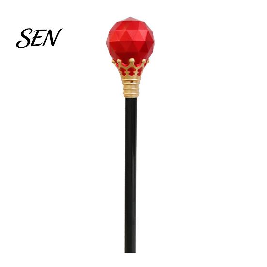 Gold Cane for Role Play Scepter Wand, Royal King/Queen Costume Accessory, Medieval Halloween Accessory Princess Cosplay Wands Play, Dress Up