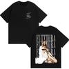 White Oversized Cotton T-Shirt Featuring Tini Stoessel’s "Futttura" Cupid & Album Print T-shirt