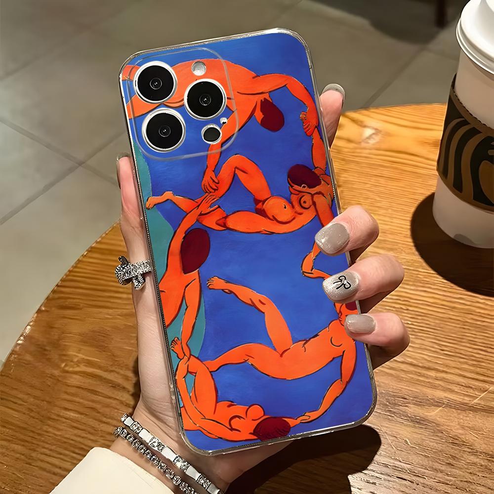 

Matisse Art Painting Phone Case For Iphone 15 Pro Max 14 Plus 11 12 Mini 13 Pro 7 8 X XR XS SE Transparent Back Cover iPhone12 Pro