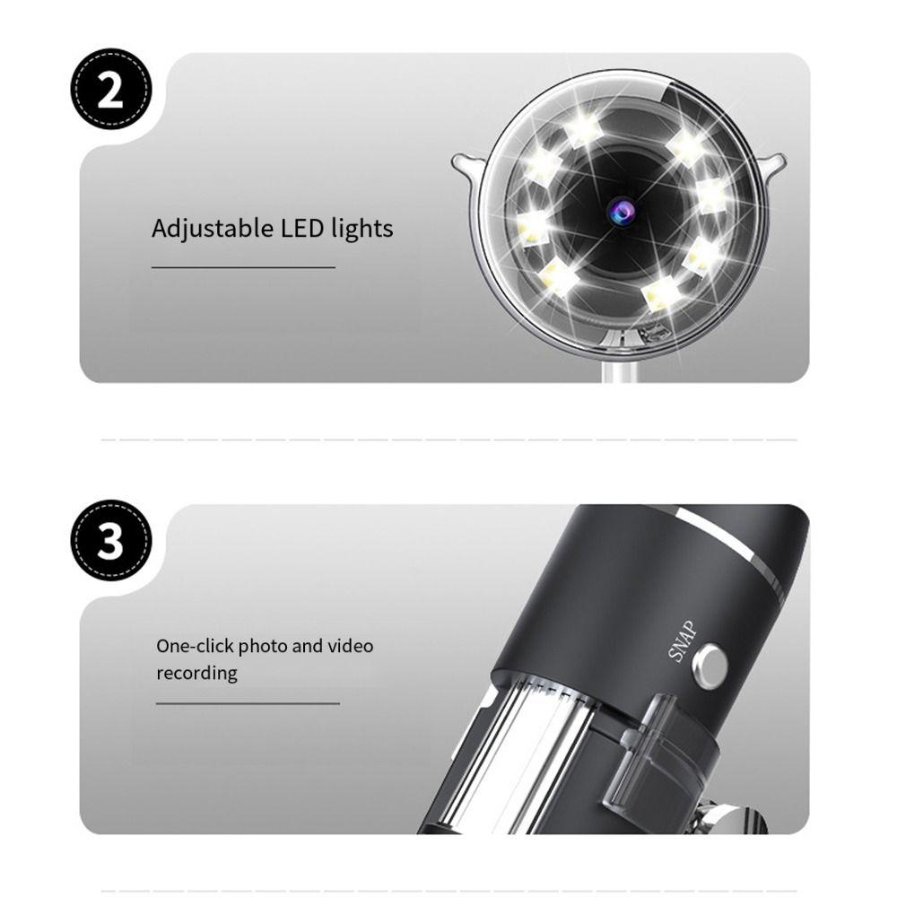 Portable Handheld HD Inspection Camera 3 In 1 LED Magnifier Microscopes  Windows