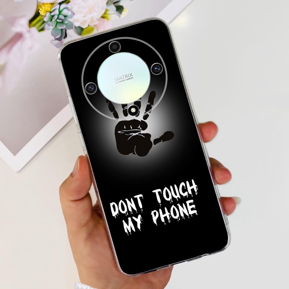 For Honor X9b 5G Case ALI-NX1 Popular Flower Soft Clear Silicon TPU Cover For Honor X9a RMO-NX1 HonorX9 ANY-NX1 Shockproof Funda