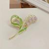 1PCS Gentle Bell Orchid Hair Clip, High-End Back Of Head Hair Clip, Large Elegant Shark Clip Headband Hair Accessory