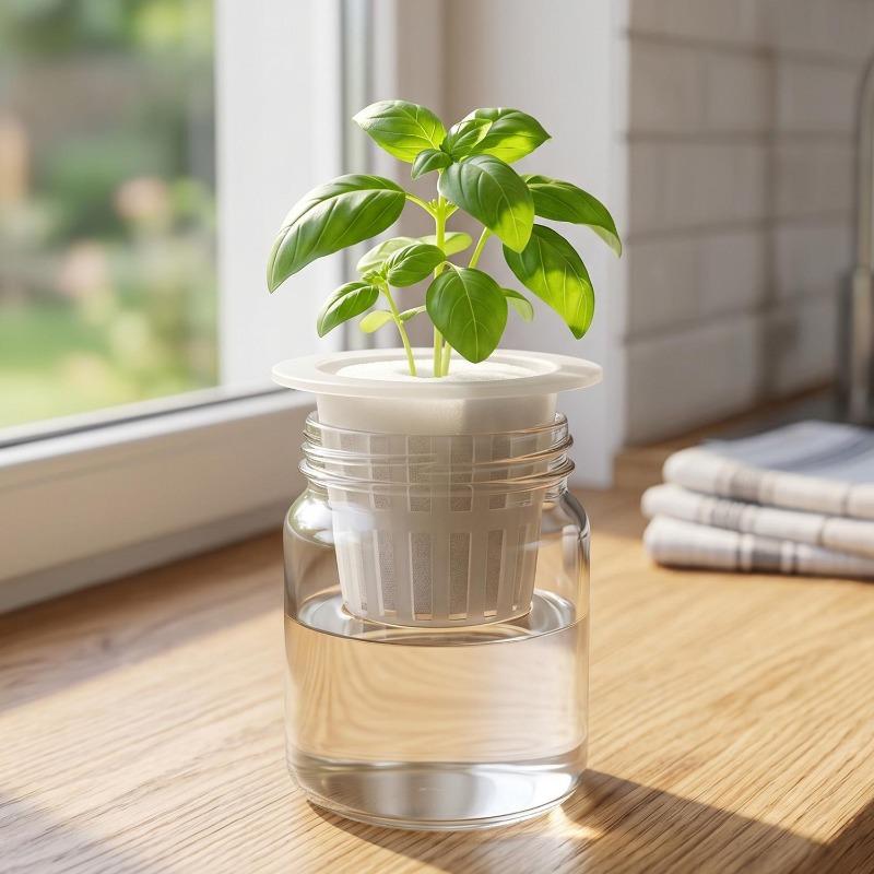 Hydroponic Vegetable Seedling Planting Basket Round Plant Growing Net Nursery Pots Garden Plants Soilless Plastic Basket Holder