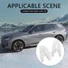 20 PCS Universal Car Fastener Clips, Nylon Elasticity Center Console Clips, Radio DVD Dash Panel Clips, White, Plastic, U-Shape, Flat or Round Head,