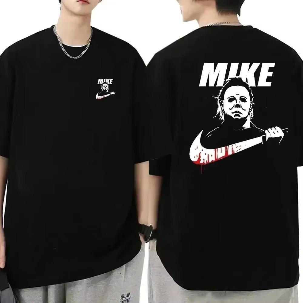 Halloween Horror Movie T-shirt Summer Retro Men T-Shirt Women Casual Sports Round Neck Tees Oversized Fitness Short Sleeved Tops