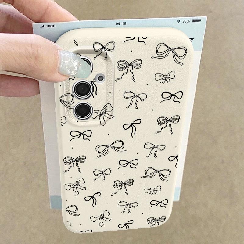 Bowknots Print Phone Case For Samsung A18 A57 A37 A17 A56 A36 A26 A16 A55 A35 A25 A15 A54 S21 FE S22 S23 S24 Plus S25 S26 Ultra Silicone Cover