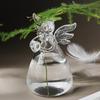 Clear Glass Vases Garden Mini Angel Planter Flower Plant Terrarium Container Wedding Garden Ornaments Vase