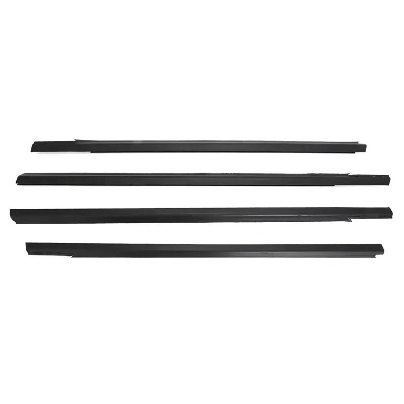 4 Pezzi Guarnizione in Gomma per Vetro Finestrino Esterno per peugeot 301 2013-2017 2014 2015 Striscia di Pressione Striscia di Tenuta Impermeabile Nero o Cromato