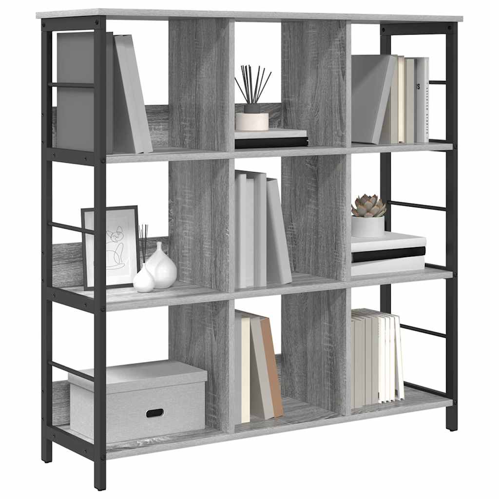 Bookshelf 9 Tiers 102 X 32 X 104.5 Cm Engineered Wood
