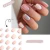French False Nails Short Round Nail Tips Detachable Fake Nails  for DIY