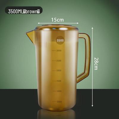 PC Plastic Cold Water Pitcher with Scale and Lid