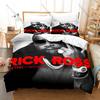 Famous Rapper Rick Ross Duvet Cover + 2 Pillowcases, Stylish Printed Bedding for Home & Dorm