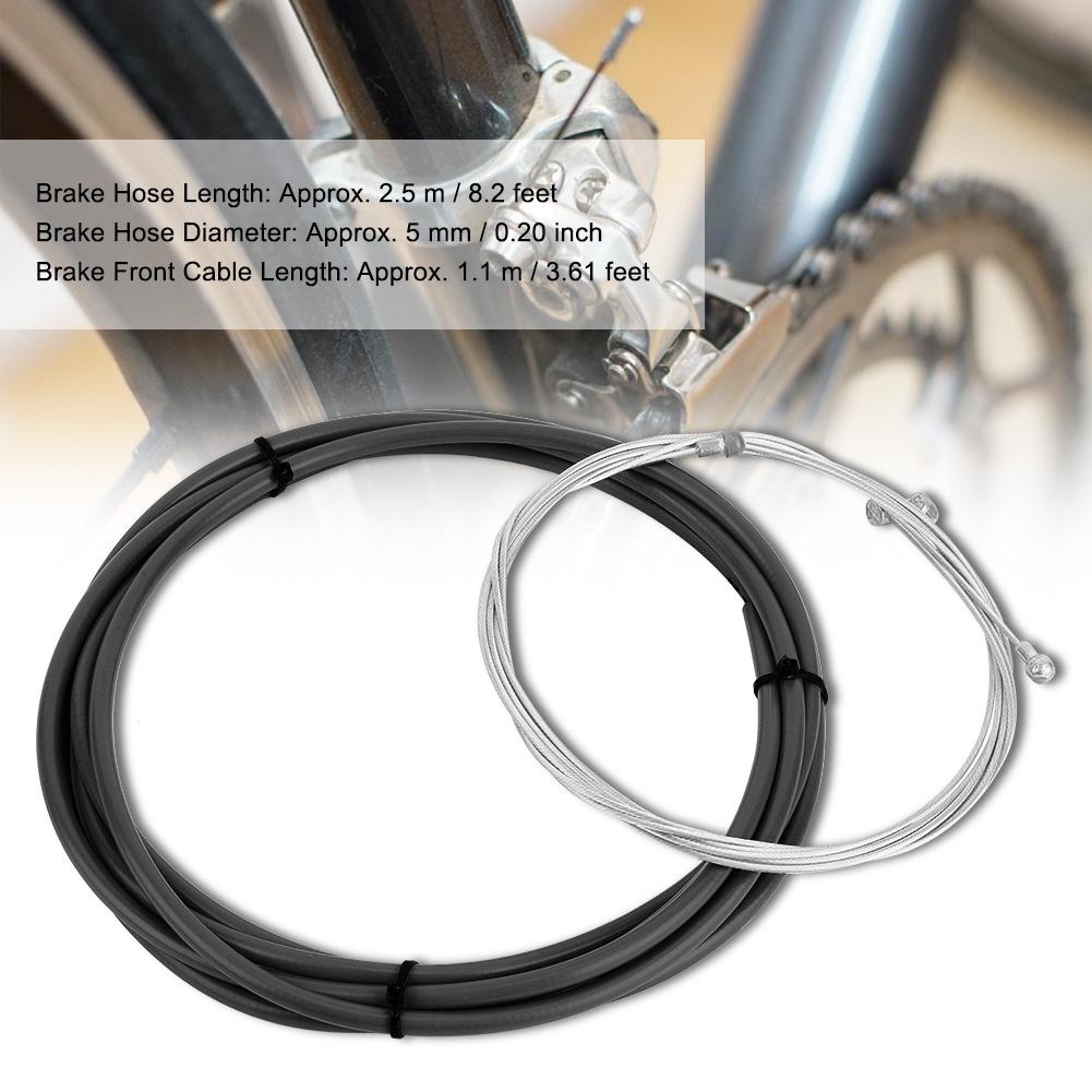 Mountain Road   Bike Brake Cable Housing Hose   Kit Cycling Replacement (Black)