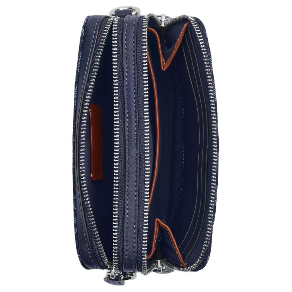 Coach Charter 19 Removable Shoulder Strap Denim Shoulder Bag Small Men shoulder bag Dark-Blue CAM69-DEB