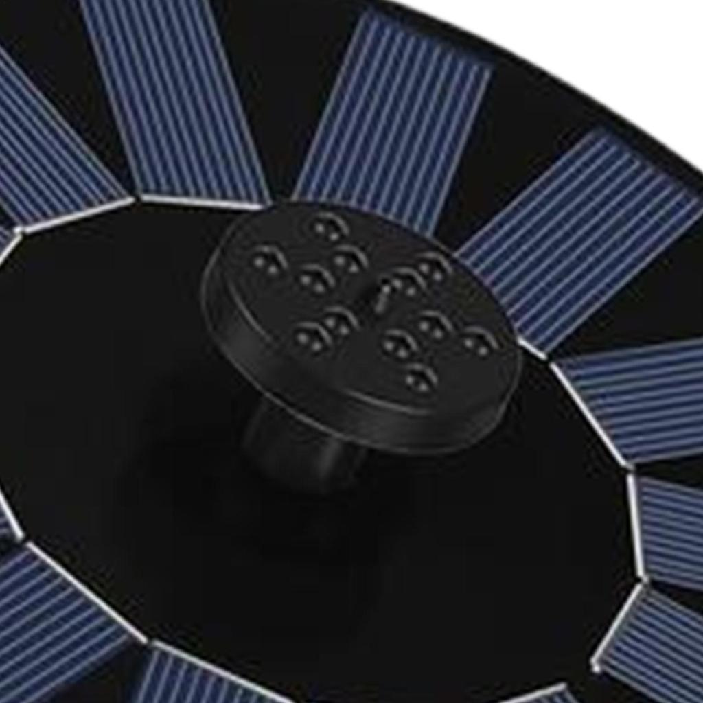 Garden Solar Fountain With Multiple Nozzles Solar-Powered Bird Bath Fountain Pump Stand-Alone Floating Solar Water Pump 13/16/18