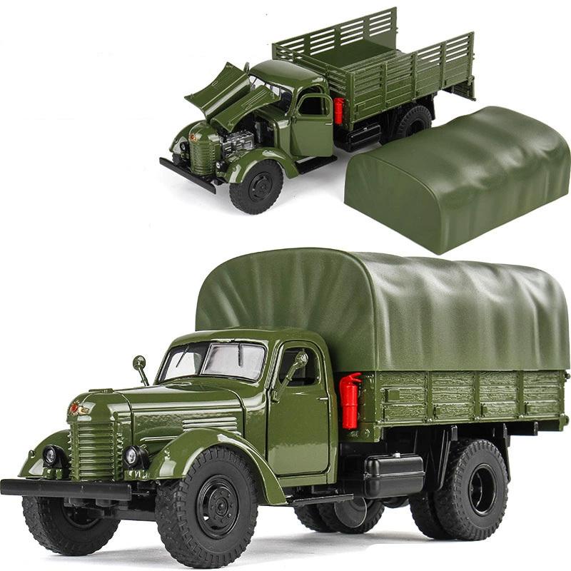 1/32 CA30 CA10 Legierung Taktischer LKW Panzerwagen Modell Metall Militärischer Personentransporter Transportfahrzeuge Modell Sound Licht Spielzeug