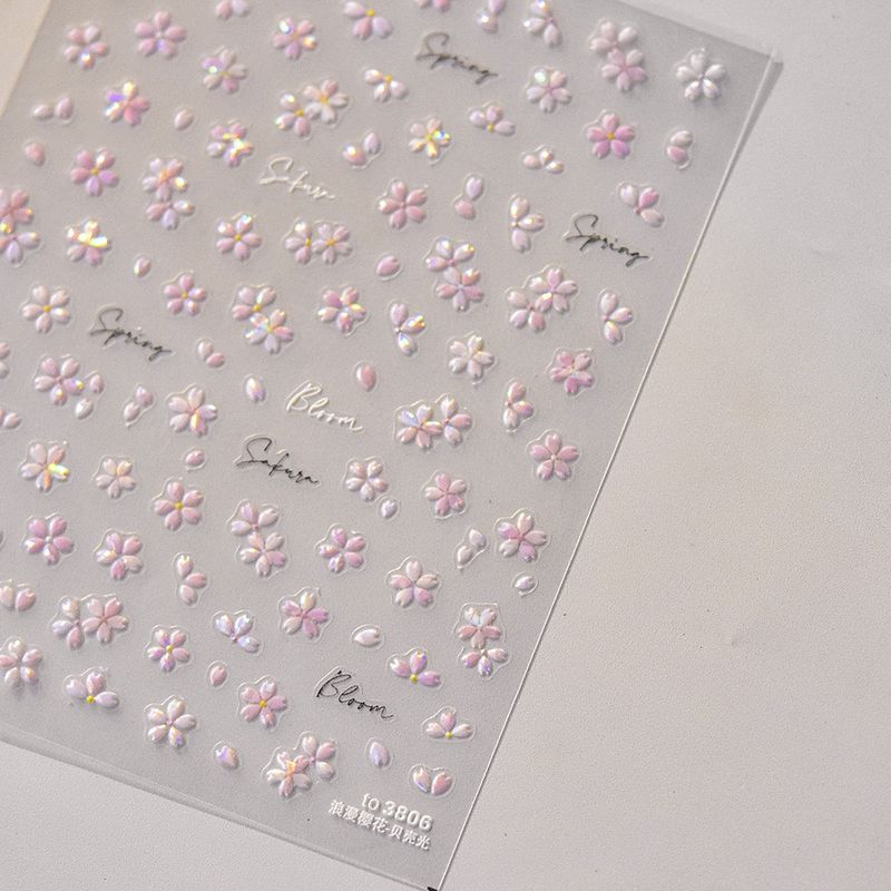 

Tomoni Shell Light Nail Sticker Best Selling Cute Nail Sticker Japanese Style Romantic Cherry Blossoms 3806 Default