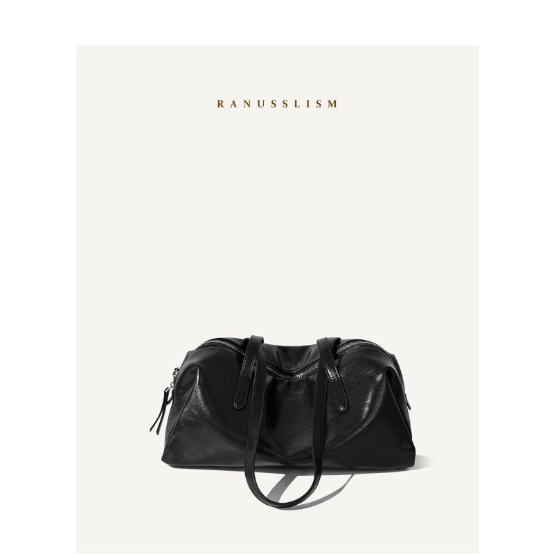 

Women s Ranu Korean-Style Retro Underarm Shoulder Bag Black