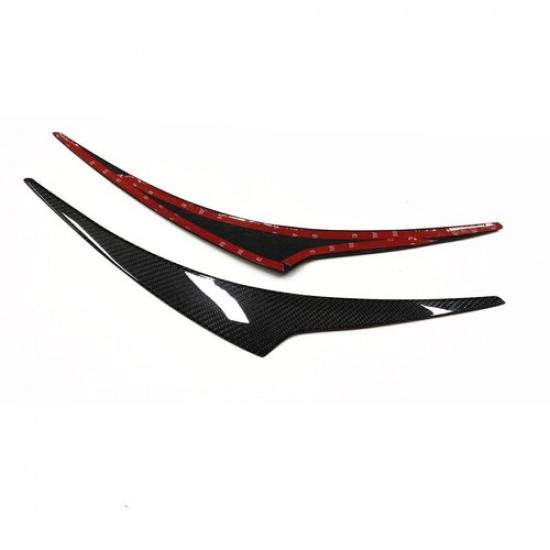 Front Headlight Eyebrows Lamp Eyelids Trim Cover For Honda Accord 9th 2013-2015