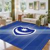 Portsmouth FC Design Crystal Velvet Rug Soft Decorative Mat for Bedroom Entrance