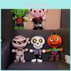 Halloween Dark Series Plush Toy Pumpkin Skeleton Monster Vampire Mummy Cartoon Funny Gift
