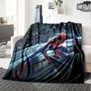 1pc Spiderman Three Faces flannel Blanket for Super Soft Cute Comfort Blanket for Travel Bedding Couch Sofa Blanket Y82561