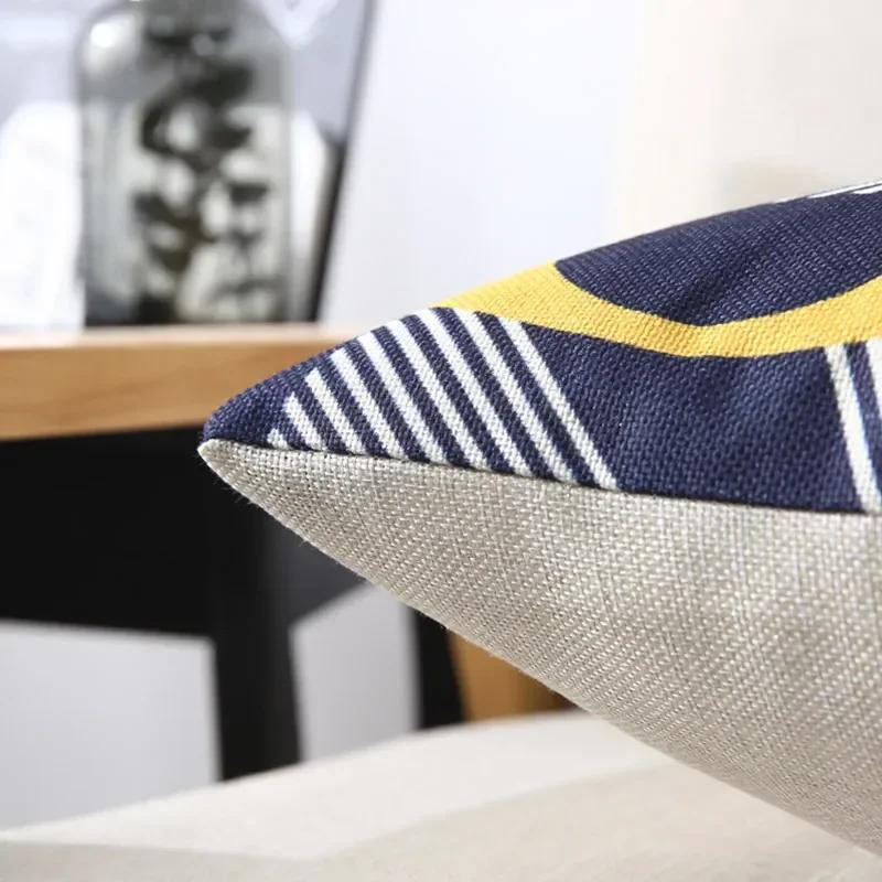 Black Cat Cushion Cover Cotton Linen Square Cat Pillow Case Decorative Pillow Cover for Home Car Sofa Decora Pillowcase Cojines