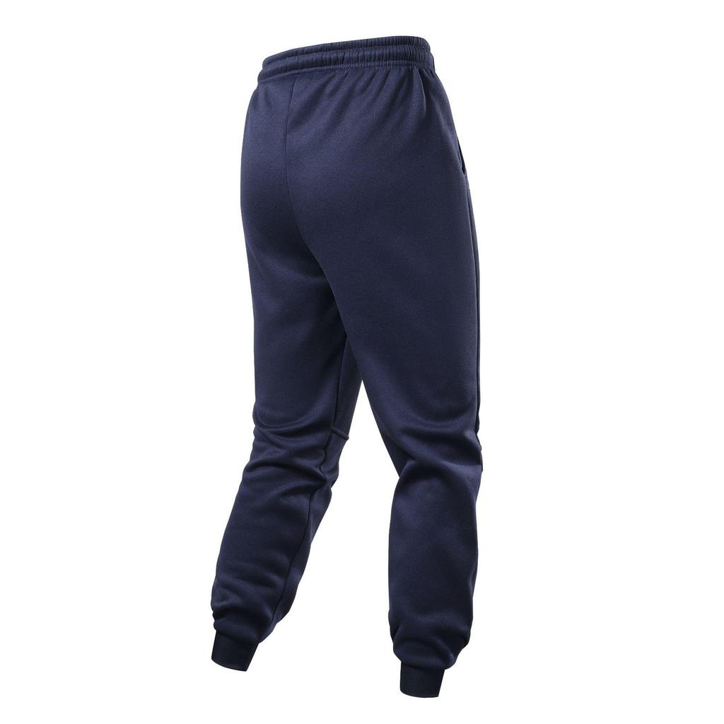 Men's Bestseller European Fleece Sweatpants: Zippered, Thickened, Plain Color, Fitness & Running Trousers for Autumn/Winter