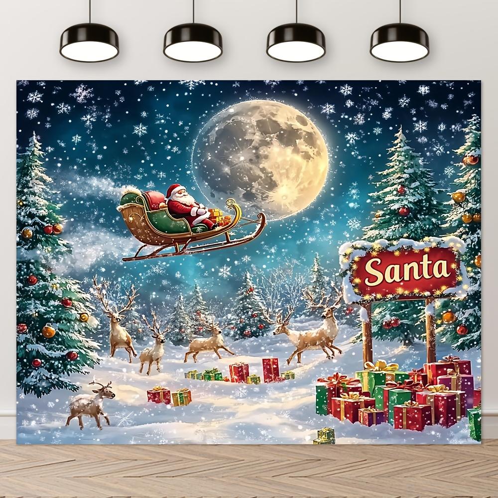 1Pcs Winter Wonderland Christmas Party Decoration Background Winter Backdrop For Photo Studio Photo Booth Party