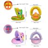 Baby Inflatable Swimming Rings Seat for Kids Children PVC Floating Sunshade Swim Circle Pool Bathtub Beach Summer Water Toys