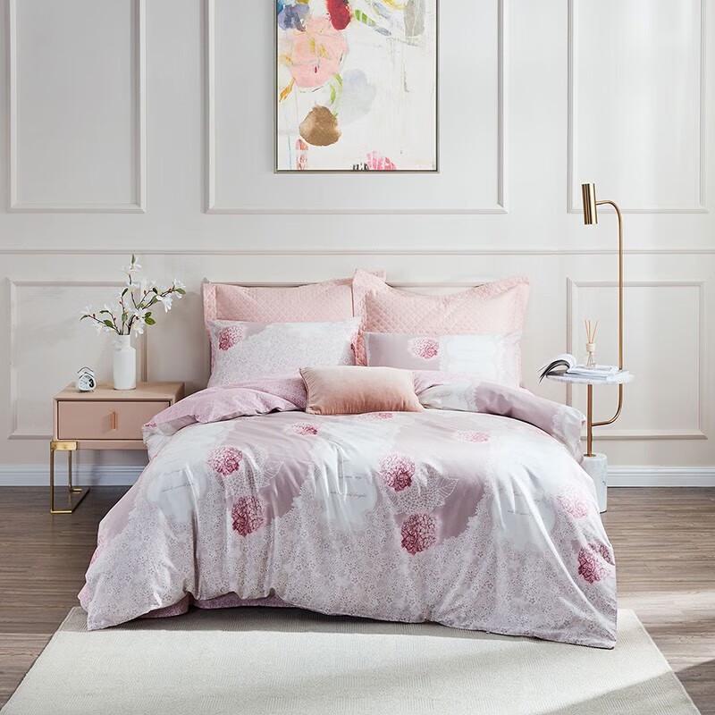 Luolai Colorful Floral Melody Pure Cotton Bedding Set