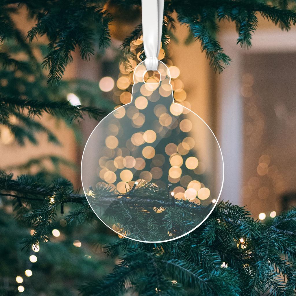 Decorative Snowflake-Patterned Perforated Blank Transparent Acrylic Sheet for Holidays