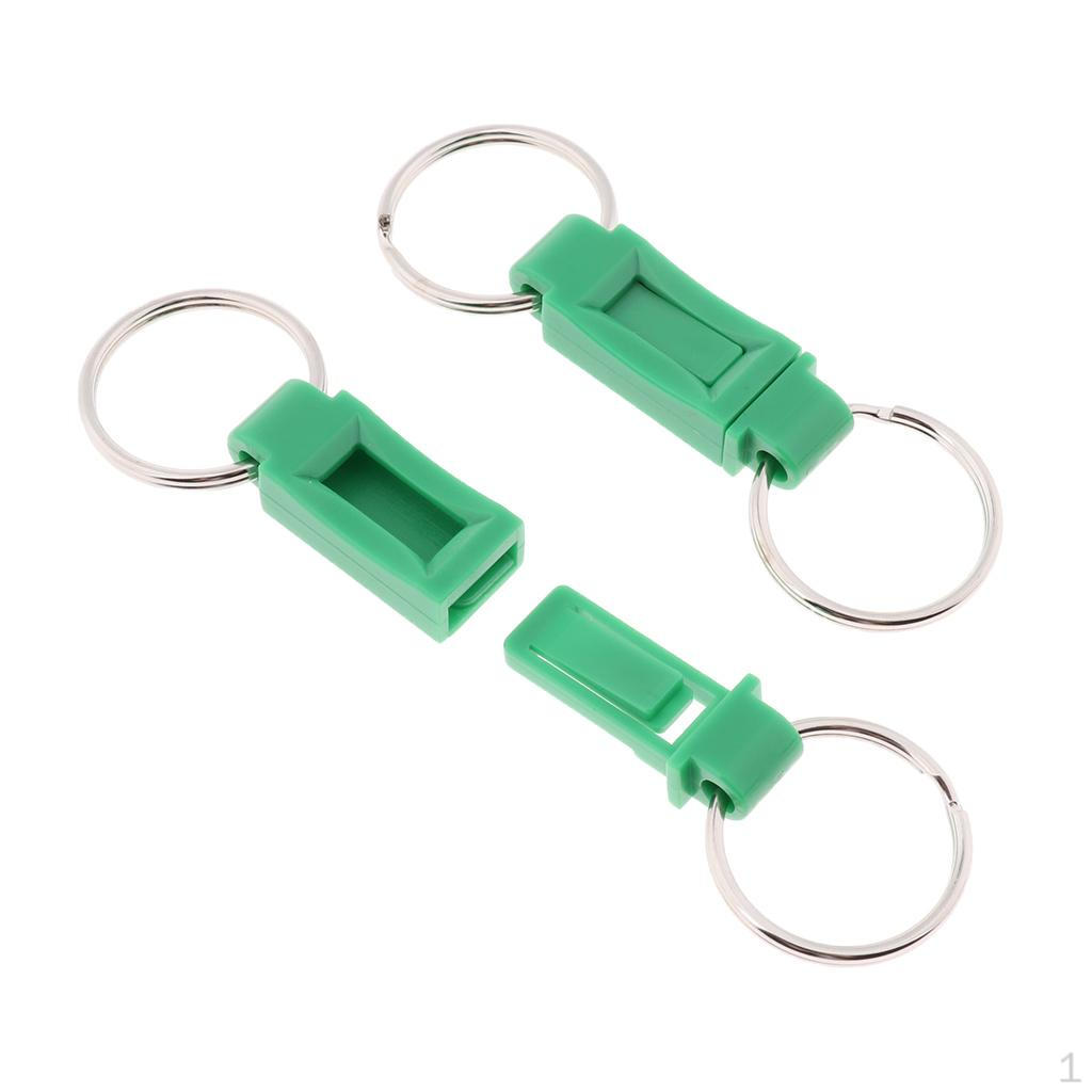

2 Pack Detachable Key Rings Keychains, Convenient Holder, Multipurpose