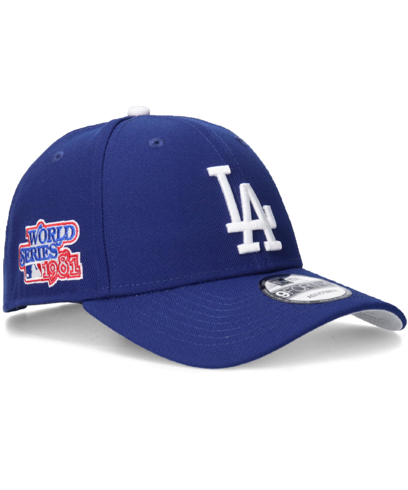 

[New Era] Cap Los Angeles Dodgers 9FORTY [Official Custom Product] Men s Hat LA Baseball Cap Blue x White NE 940 KURI SIDE PATCH