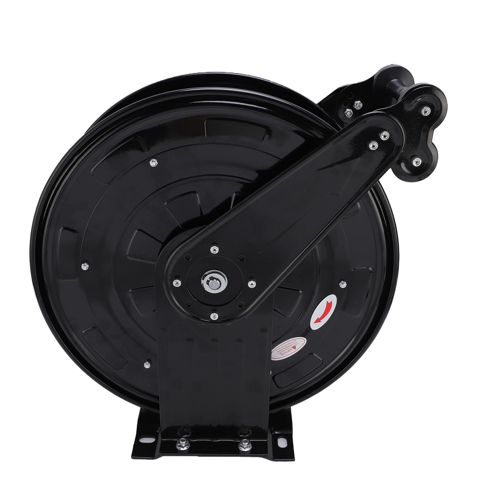 Heavy Duty Staal Hogedruk Slanghaspel Automatische Terugspoeling 3Celsius8inch X 49.21ft met Krachtige Terugspoelveer voor Binnen en Buiten Gebruik
