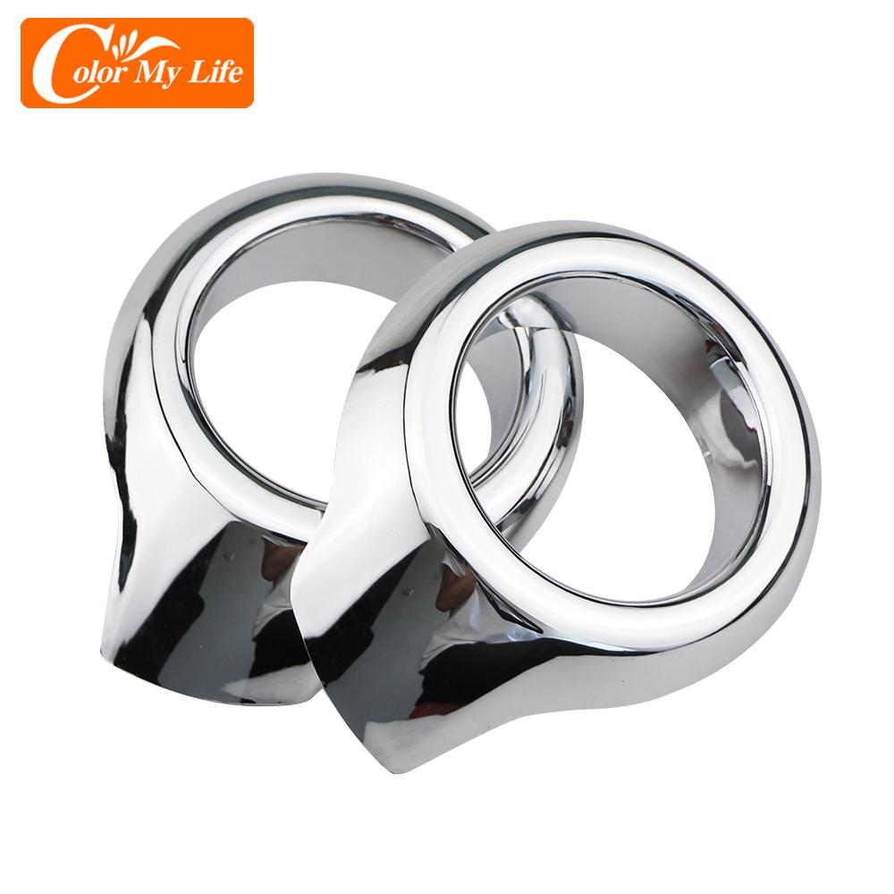 Car Styling for Ford Ecosport 2013 2014 2015 2016 2017 ABS Chrome Front Head Fog Light Lamp Cover Trim Foglight
