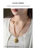 Ancient Style Hand-Woven Olive Pit & Jadeite Pendant Necklace for Women