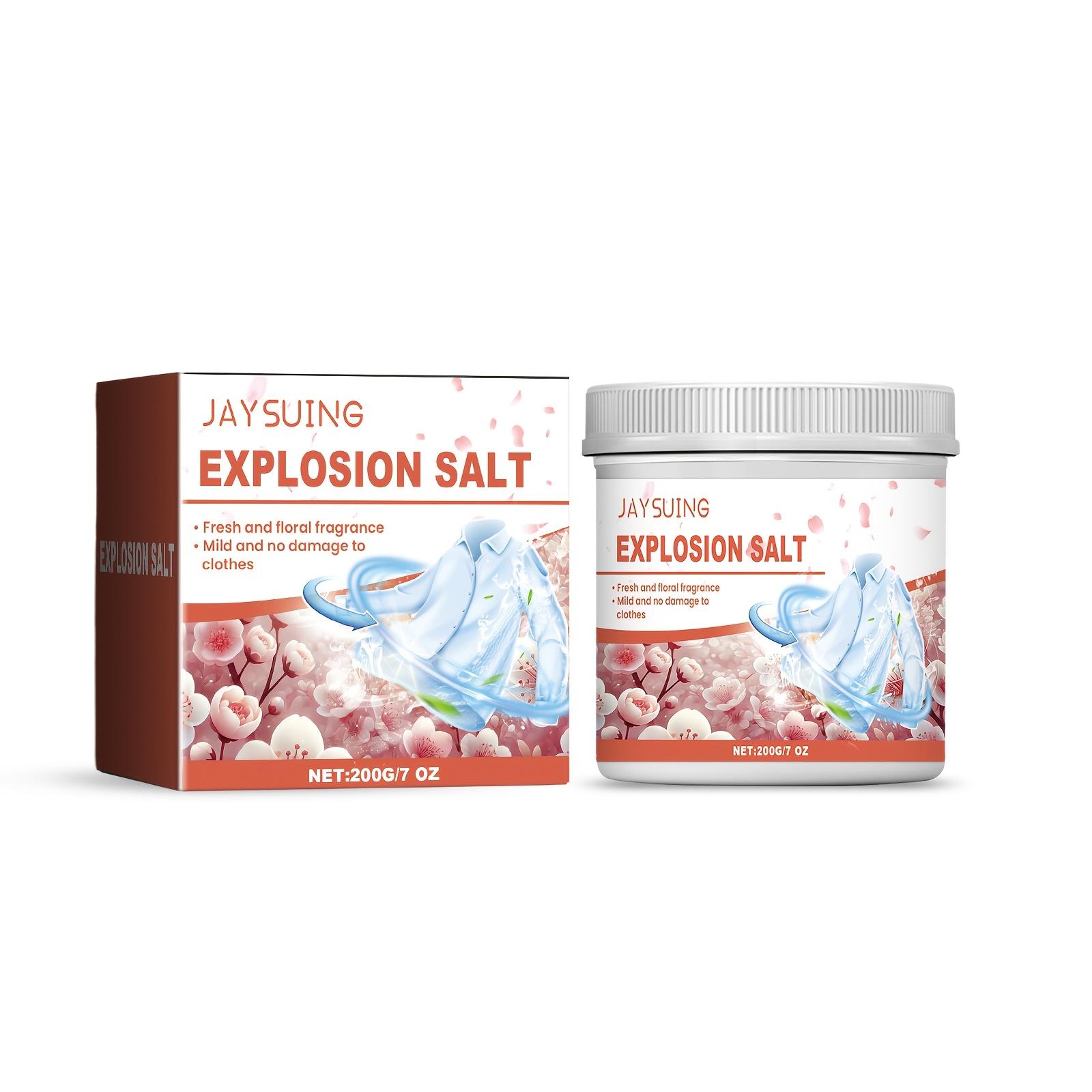 

EXPLOSION SALT - Activated Oxygen Laundry Detergent, Fresh Scent & Deep Cleaning,Removes Stains & Odors,Softens Clothes-1pc 200g 200g