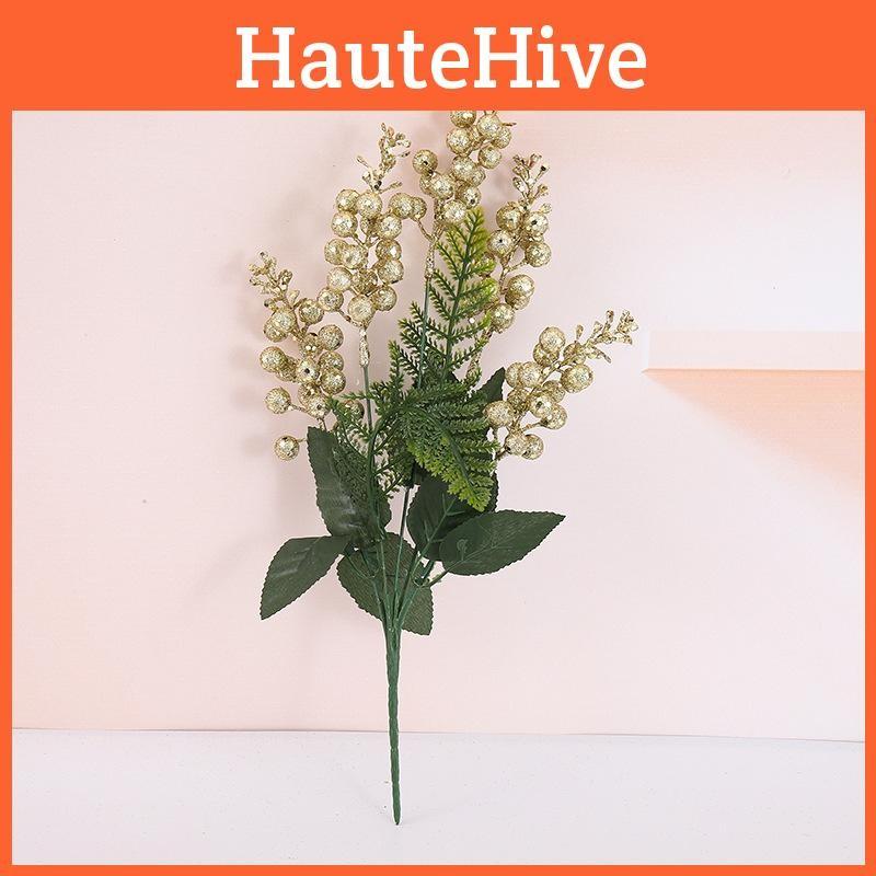 Christmas Decorative Flower Bundle With Christmas Berry For Festive Display Home