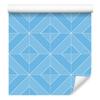 Geometric Azure Rhombus Wallpaper, Fine Detail 50x1000