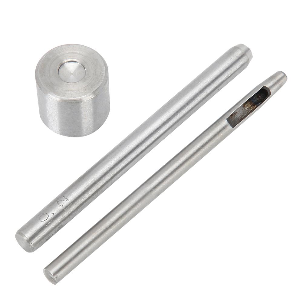 3PCs Button Installation Tool Rivet Fix Set Hand Operation Crafts Comfortable Grip Steel