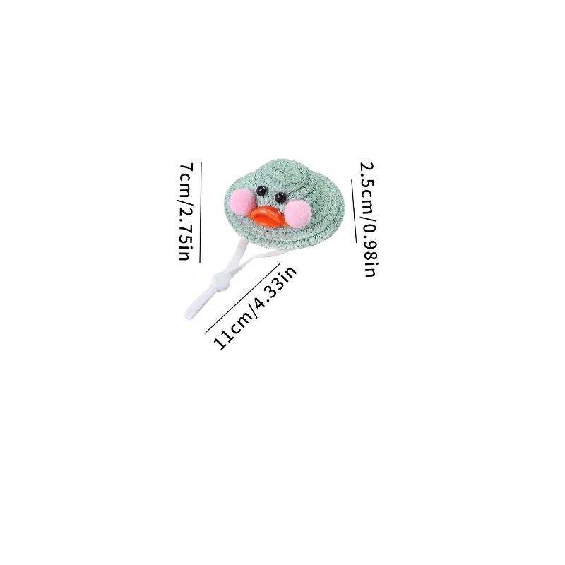 Cute Small Pet Crochet Hat Mini Pet Hamster Parrot Chipmunk Headwear For Hamster Guinea Pig Small Pet Decoration Accessories