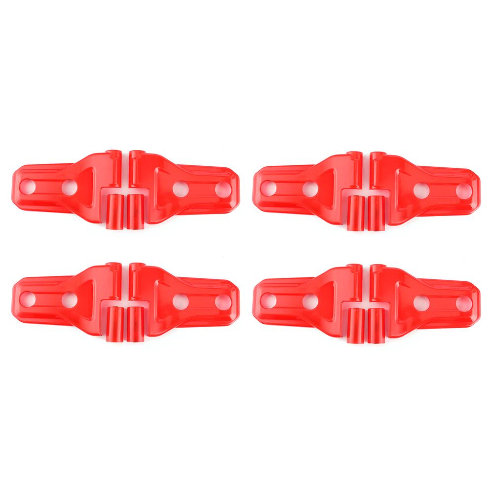 16Pcs Set Door Hinge Cover Protection Trim Fits for Jeep Wrangler JL JLU Gladiator Trunk JTRed