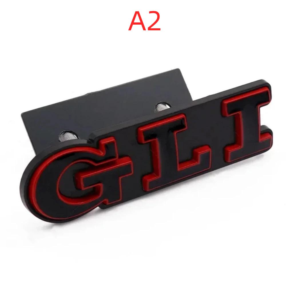 3D Metal Car Letters GLI Logo Rear Trunk Front Grill Badge Emblem Sticker Decals For MK2 MK4 MK5 MK6 MK7 MK8