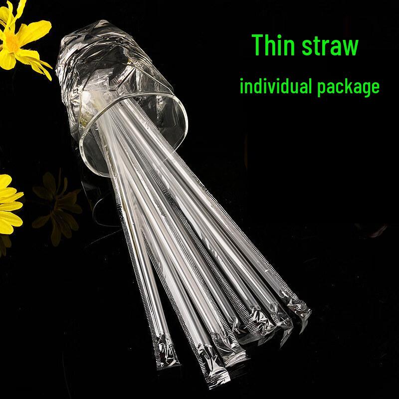 

ZISIZ Disposable Colorful Individually Wrapped Straws