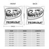 Problem Funny Trollface Meme Square Pillow Cases Cushion Cover Awesome Zipper Decorative Throw Pillow Case Cover for Car 45x45cm