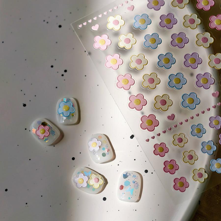 

Magico Iron Sweet Frangipani Frosted 3D Jelly Nail Stickers M-972pro Series