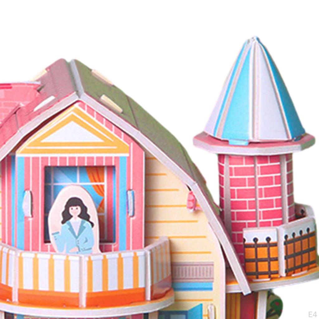 3D DIY Puzzle Building Model Party Favor Jigsaw Houses Crafts Buildings for Decoration Gift